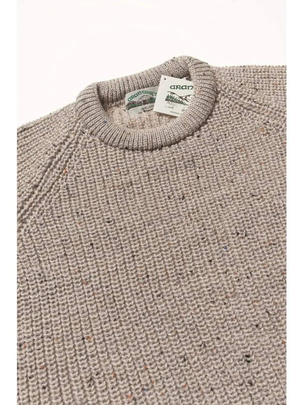 Cozy Irish Fisherman Rib Stitch Wool Sweater for Men - Classic Knit Style